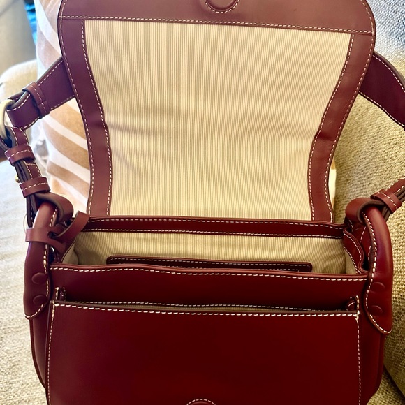 RADLEY LONDON SHOULDER BAG Saddle Bag EQUESTRIAN STYLE in Smooth Leather. - Picture 10 of 16